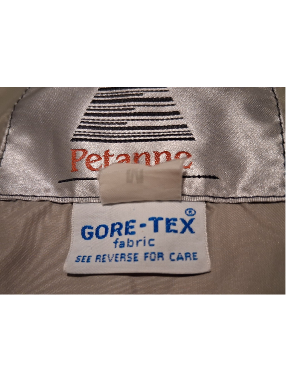 Vintage 80s 90s Petanne GORE-TEX Mens Medium Rain Jacket Hooded Coat Blue Canada - Picture 7 of 10